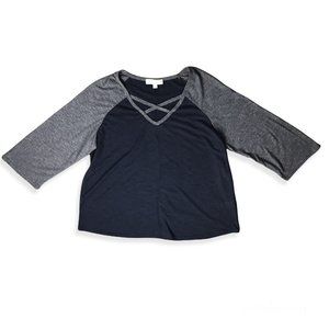 Blue & grey shirt